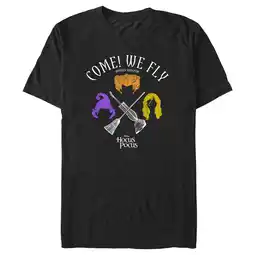 Walmart Men's Hocus Pocus Come We Fly Graphic Tee Black 3X Large offer