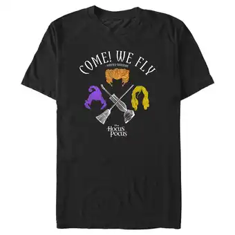 Walmart Men's Hocus Pocus Come We Fly Graphic Tee Black 3X Large offer