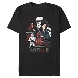 Walmart Men's Star Wars: Andor Rebels vs Stormtroopers Graphic Tee Black 3X Large offer