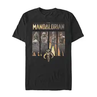 Walmart Men's Star Wars: The Mandalorian Character Panel Graphic Tee Black 4X Large offer