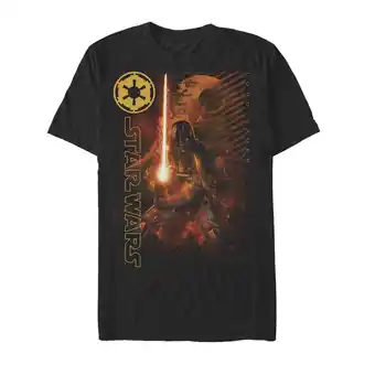 Walmart Men's Star Wars Darth Vader Fire Graphic Tee Black 3X Large offer