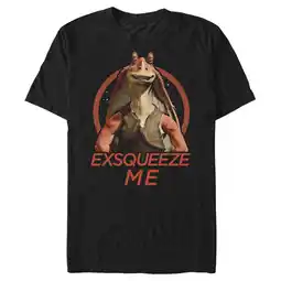 Walmart Men's Star Wars: The Phantom Menace Jar Jar Binks Exsqueeze Me Graphic T-Shirt offer