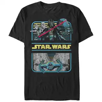 Walmart Men's Star Wars Retro Darth Vader Graphic Tee Black Medium offer