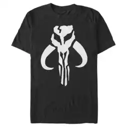 Walmart Men's Star Wars Mandalorian Skull Logo Graphic Tee Black 5X Large offer