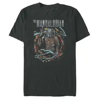 Walmart Men's Star Wars: The Mandalorian Cosmic Mando Graphic Tee Black X Large offer