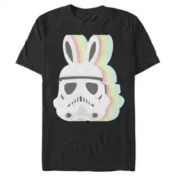 Walmart Men's Star Wars Easter Stormtrooper Pastel Easter Ears Graphic Tee Black X Large offer