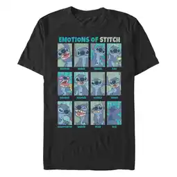 Walmart Men's Lilo & Stitch Emotions Of Experiment 626 Graphic Tee Black Medium offer