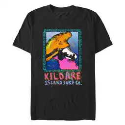 Walmart Men's Outer Banks Kildare Island Surfboard Co. Abstract Poster Graphic T-Shirt offer