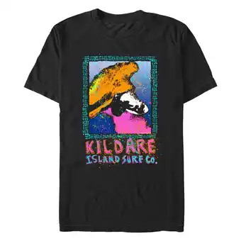 Walmart Men's Outer Banks Kildare Island Surfboard Co. Abstract Poster Graphic T-Shirt offer
