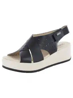 Walmart Pikolinos Womens Costacabana W3X-1791 Wedge Sandals, Black, 42 EU / 11.5-12 US offer