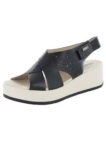 Walmart Pikolinos Womens Costacabana W3X-1791 Wedge Sandals, Black, 42 EU / 11.5-12 US offer
