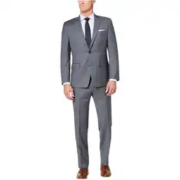 Walmart Michael Kors Mens Classic-fit Two Button Blazer Jacket, Grey, 46 Regular offer