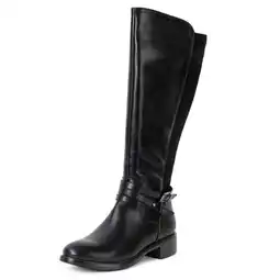 Walmart Alpine Swiss Erica Womens Knee High Riding Boots Stretch Calf Low Block Heel Boots offer