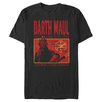 Walmart Men's Star Wars Halloween Darth Maul Deadly Assassin Graphic Tee Black X Large offer