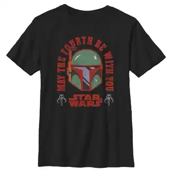 Walmart Boy's Star Wars Boba Fett May the Fourth Be With You Graphic Tee Black X Large offer