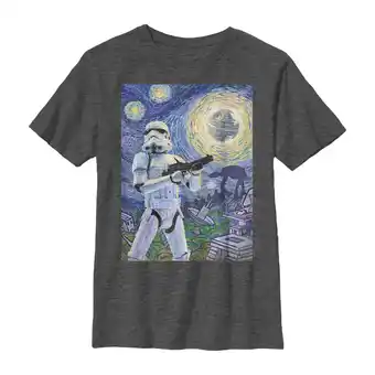 Walmart Boy's Star Wars Stormtrooper Starry Night Graphic Tee Black X Large offer