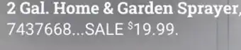 Ace Hardware Ace Hardware 2 Gal. Home & Garden Sprayer offer