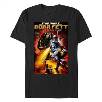 Walmart Men's Star Wars: The Empire Strikes Back Boba Fett Enemy of the Empire Poster Graphic T-Shirt offer