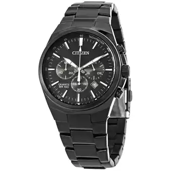 Walmart Citizen Chronograph Quartz Black Dial Men's Watch AN8175-55E offer