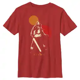 Walmart Boy's Star Wars: Obi-Wan Kenobi Two Suns and Kenobi Outline Graphic Tee Red Small offer