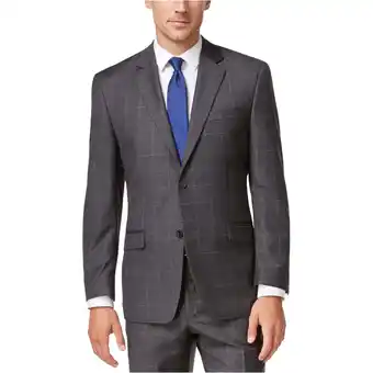 Walmart Shaquille O'neal Mens Professional Two Button Blazer Jacket, Grey, Big & Tall, 50 Regular offer
