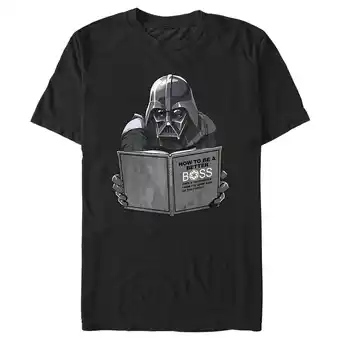 Walmart Men's Star Wars Darth Vader How To Be a Better Boss Graphic Tee Black Medium offer