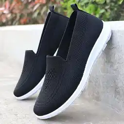Walmart Tawop Womens Slip On Shoes Slip Resistant Casual Flat Buckle Soft Black Size 5.5 offer