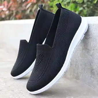 Walmart Tawop Womens Slip On Shoes Slip Resistant Casual Flat Buckle Soft Black Size 5.5 offer