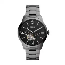 Walmart Fossil Men's Townsman Automatic, Smoke Stainless Steel Watch offer