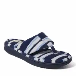 Walmart Dearfoams Women's Wrenley Terry Thong Flip Flop House Slipper offer