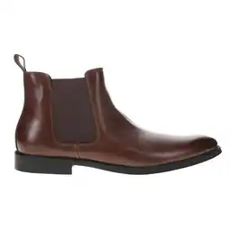Walmart Rush by Gordon Rush Mens Modern Round Toe Pull On Chelsea Ankle Dress Boo offer