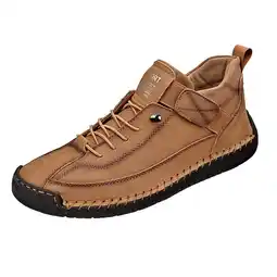 Walmart Mens Casual Leather Shoes Ankle Slip On Sneakers Mens Loafers Walking Driving Shoes for Male offer