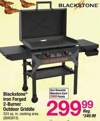 Ace Hardware Blackstone Iron Forged 2-Burner Outdoor Griddle offer