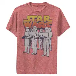 Walmart Boy's Star Wars Stormtroopers March Shadow Performance Graphic Tee Red Heather X Large offer