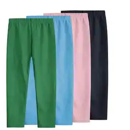 Walmart Hurxie Deals 4 Pack Girls Basic Leggings Soft Footless Stretchy Tights Yoga Pants 11 Years offer