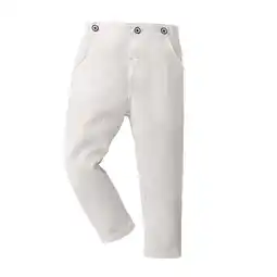 Walmart Hurxie Deals Toddler Kids Boy School Uniform Pant Straight Fit Stretch Twill Chino Pant 12 Months offer