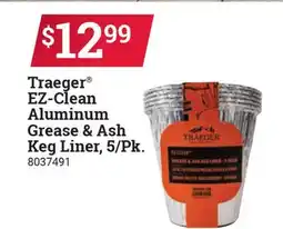 Ace Hardware Traeger EZ-Clean Aluminum Grease & Ash Keg Liner, 5/Pk offer