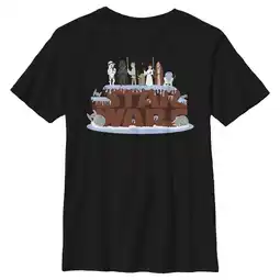 Walmart Boy's Star Wars Birthday Cake Logo Graphic T-Shirt offer