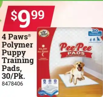 Ace Hardware 4 Paws Polymer Puppy Training Pads 30/pk offer