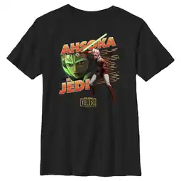 Walmart Boy's Star Wars: Tales of the Jedi Ahsoka is Jedi Graphic Tee Black Small offer