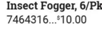 Ace Hardware Insect Fogger, 6/pk offer