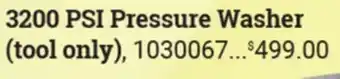 Ace Hardware PSI Pressure Washer (tool only) offer