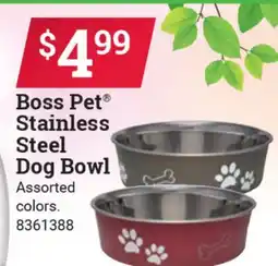Ace Hardware Boss Pet Stainless Steel Dog Bowl offer