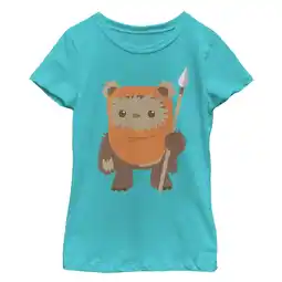 Walmart Star Wars Girls' Wicket Ewok Cartoon T-Shirt offer