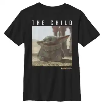 Walmart Boy's Star Wars: The Mandalorian The Child Frame Graphic Tee Black Small offer