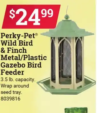 Ace Hardware Perky-Pet Wild Bird & Finch Metal/Plastic Gazebo Bird Feeder offer