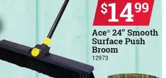 Ace Hardware Ace 24 Smooth Surface Push Broom offer