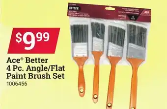 Ace Hardware Ace Better 4 Pc. Angle/Flat Paint Brush Set offer