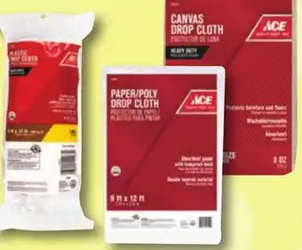 Ace Hardware Ace 9' x 12' Plastic Drop Cloth offer