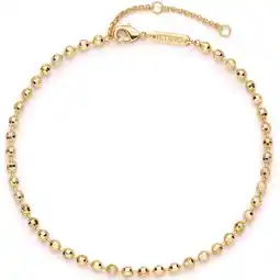 Walmart Fettero Chain Anklet Gold Satellite Bead 14K Gold Plated Boho Beach Simple Minimalist Foot Jewelry offer